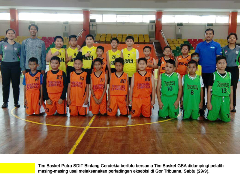 Tim Basket Putra SDIT Bintang Cendekia Memenangkan LIBAS-3X3-LIMA Basketball Tournamen 2018